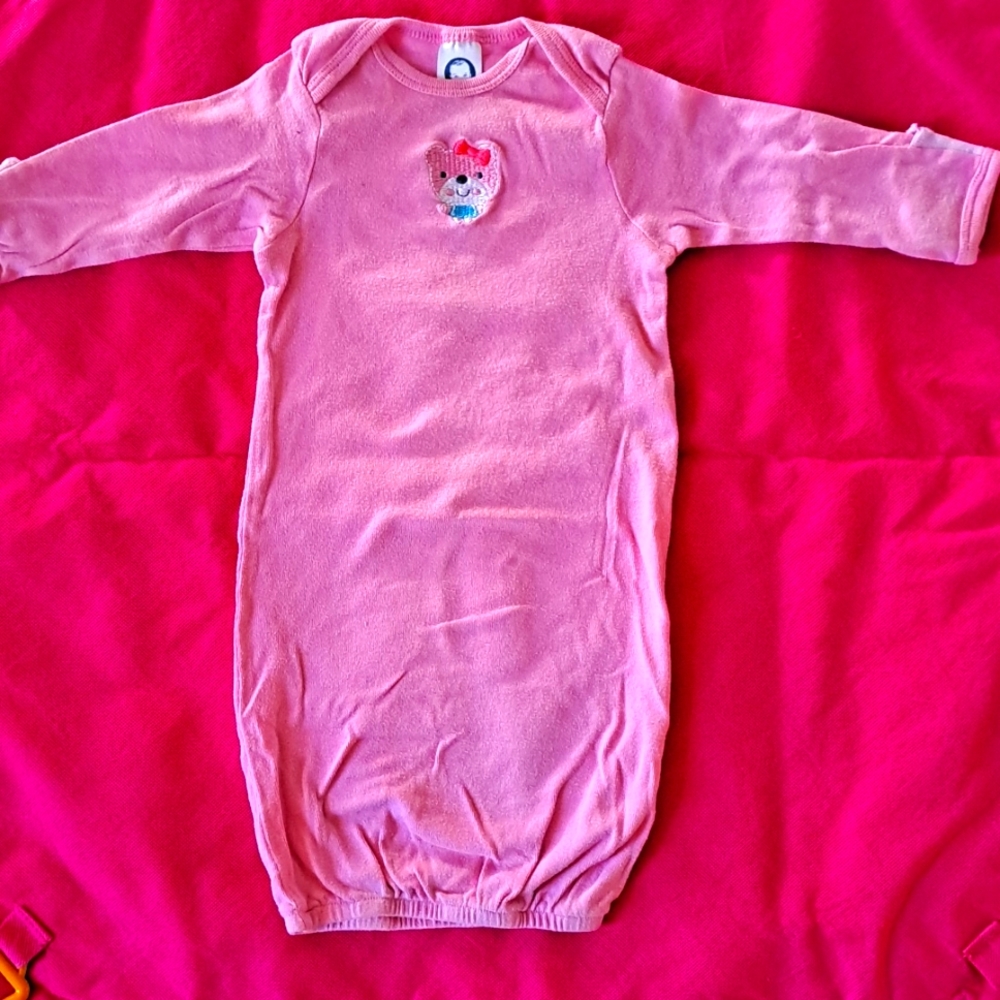 Night gown pink bear